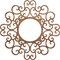 Ekena Millwork Reims Wood Fretwork Pierced Ceiling Medallion, Walnut, 26"OD x 9 7/8"ID x 1/4"T CMWP26X26X0250REWA - alternate 1